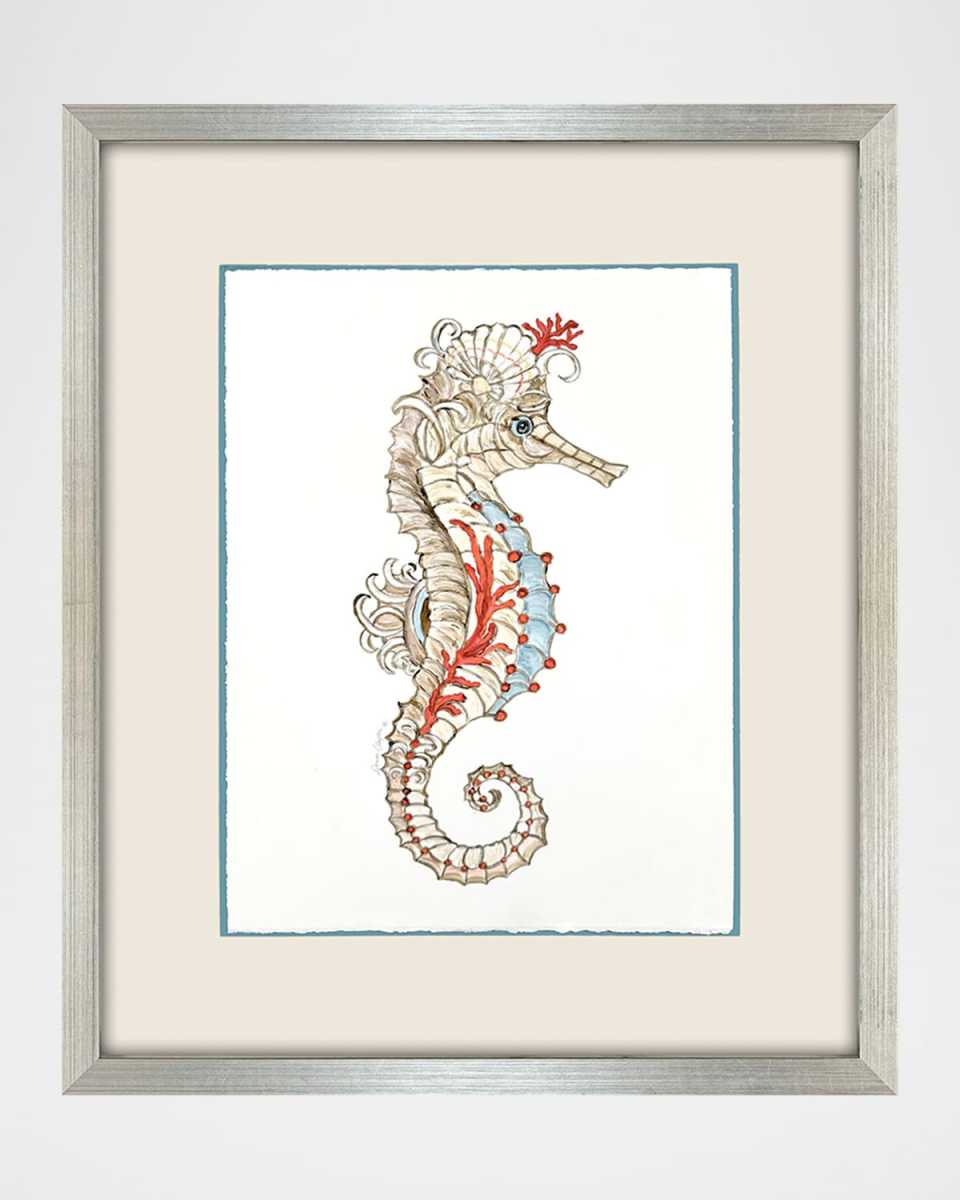 "Seahorse Celebration I" Framed Giclee